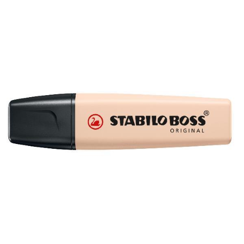 STABILO BOSS ORIGINAL NATURE COLORS EVIDENZIATORE PUNTA A SCALPELLO 2/5 mm SABBIA CONF 10 Pz.
